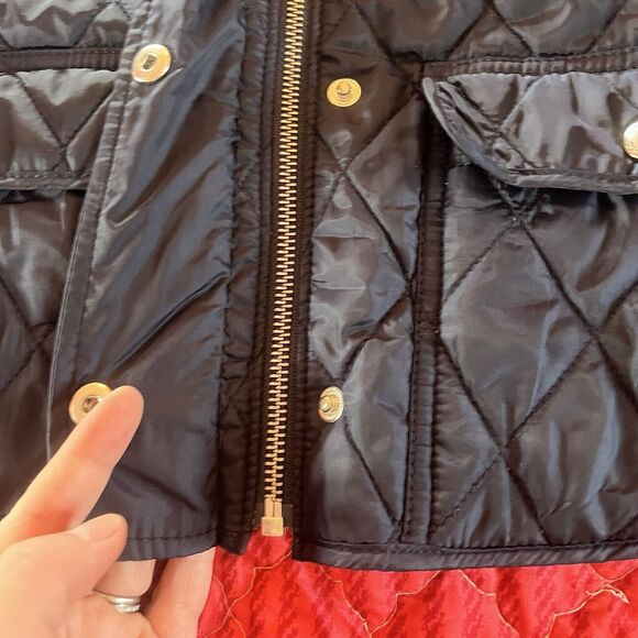 Women's Banana Republic Navy Blue Quilted Full Zip-Up Vest Size X-Small Pockets - Picture 3 of 10